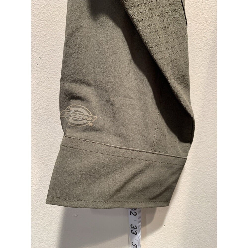 Dickies Vented Gray Long Sleeve Be Cool Performance Button Up Work Shirt 2XL - Picture 10 of 16